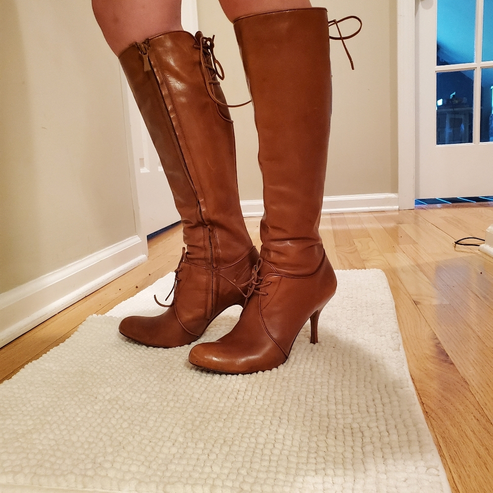Vintage Max Studio Leather Boots